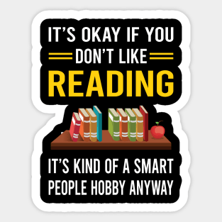 Smart People Hobby Reading Book Books Sticker